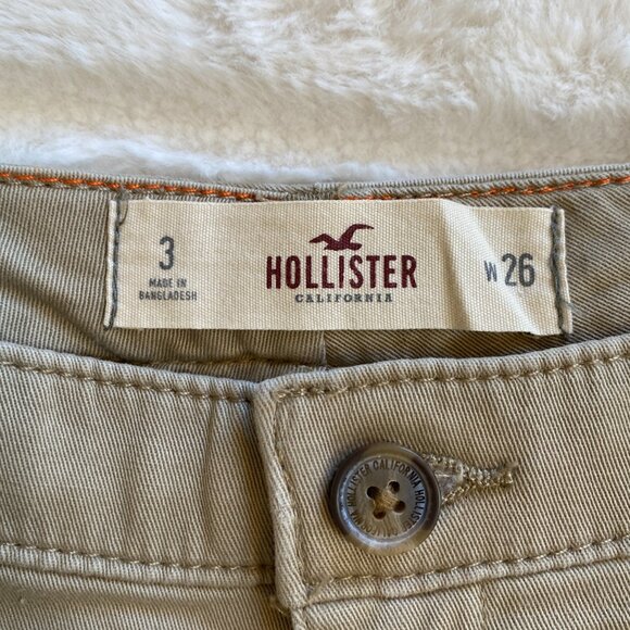 Hollister Women's Low Rise Tan Short Shorts Size 3 Waist 26 - Picture 5 of 7